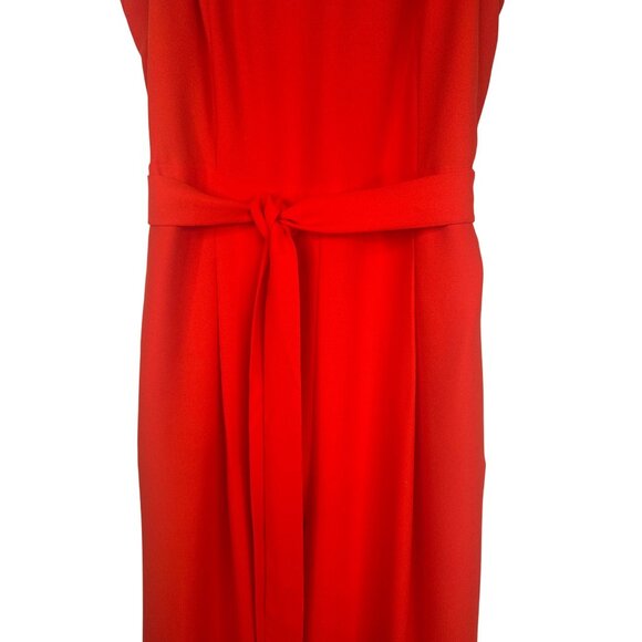 Banana Republic Red Size 12 Sleeveless Belted Jumpsuit NWT - Picture 8 of 15